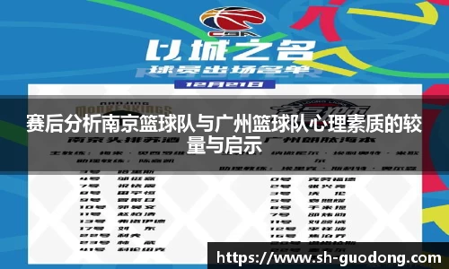 赛后分析南京篮球队与广州篮球队心理素质的较量与启示
